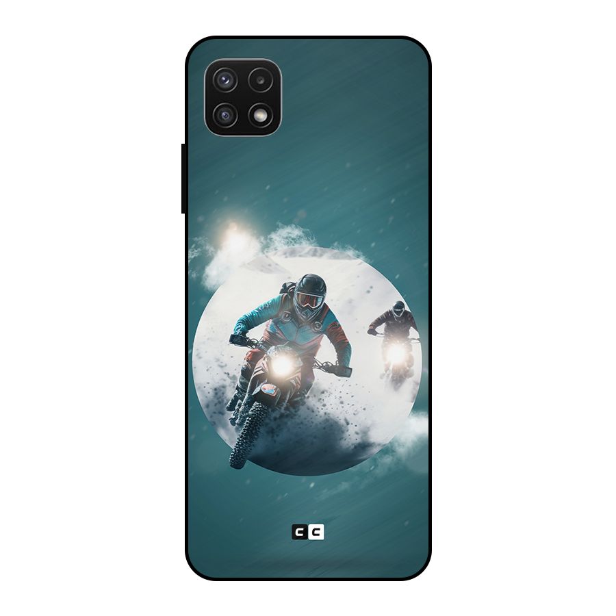 Sky Biker Metal Back Case for Galaxy A22 5G