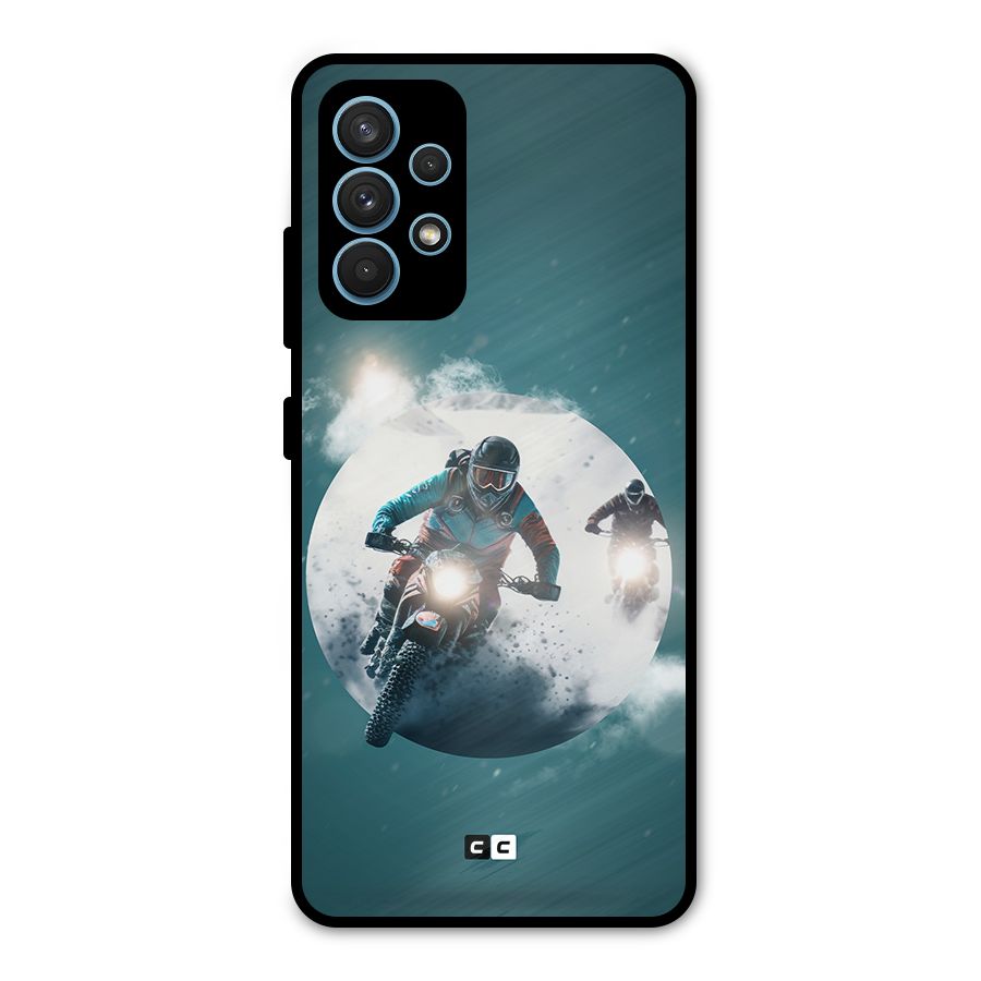 Sky Biker Metal Back Case for Galaxy A32