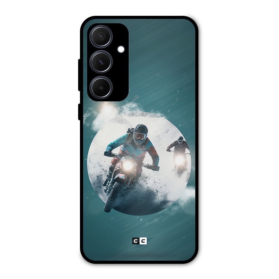 Sky Biker Metal Back Case for Galaxy A35