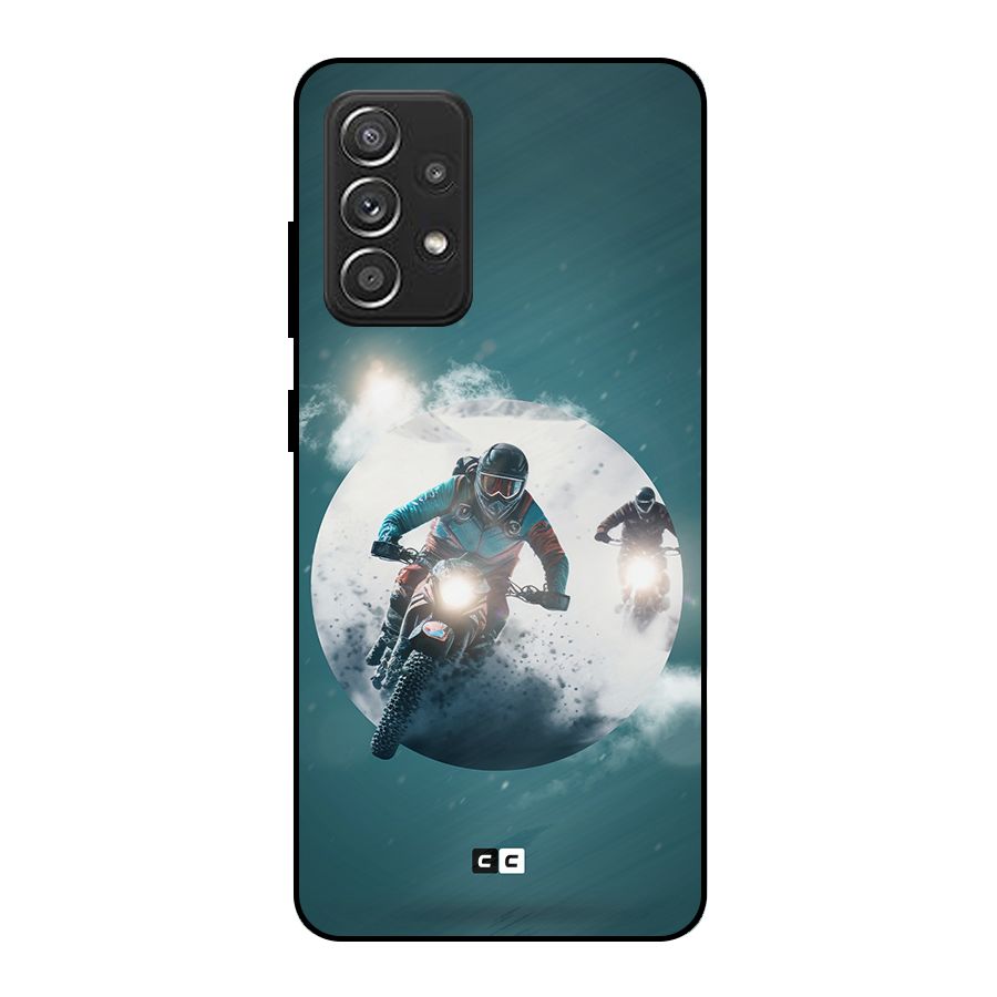 Sky Biker Metal Back Case for Galaxy A52s 5G