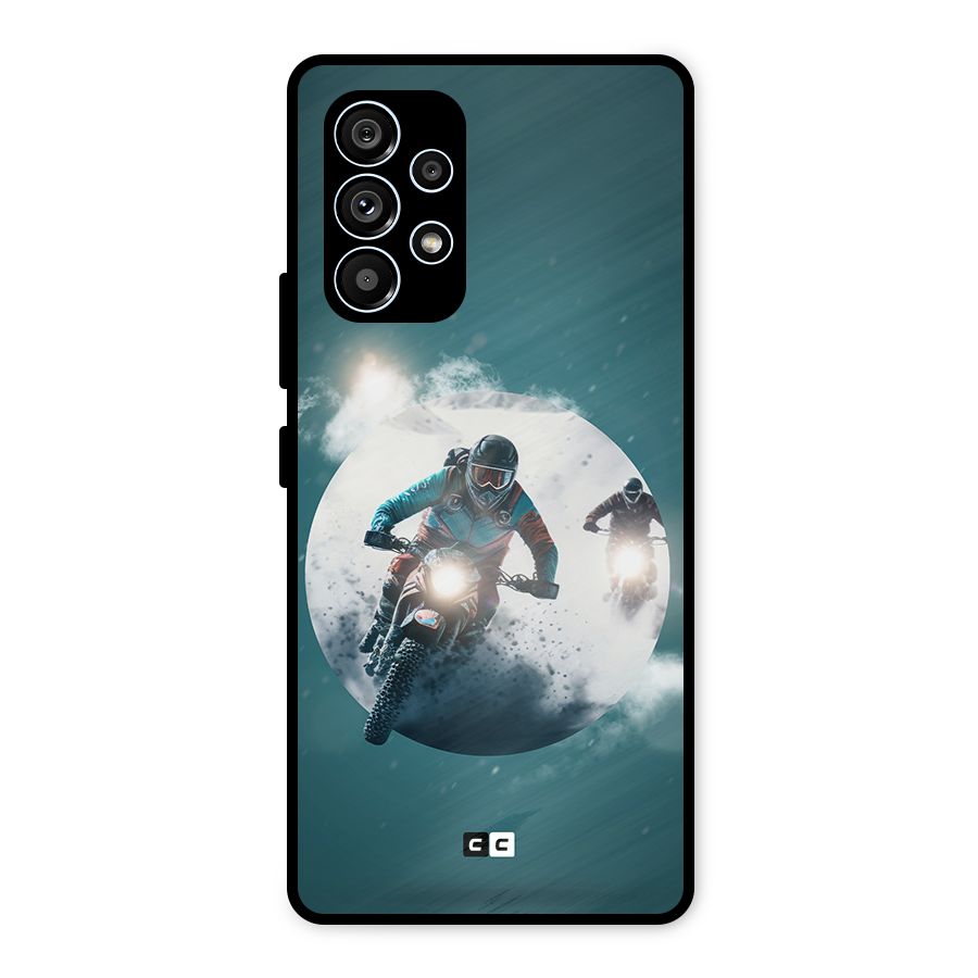 Sky Biker Metal Back Case for Galaxy A53 5G