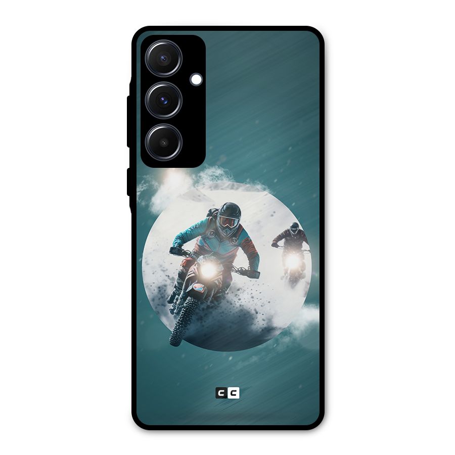 Sky Biker Metal Back Case for Galaxy A55