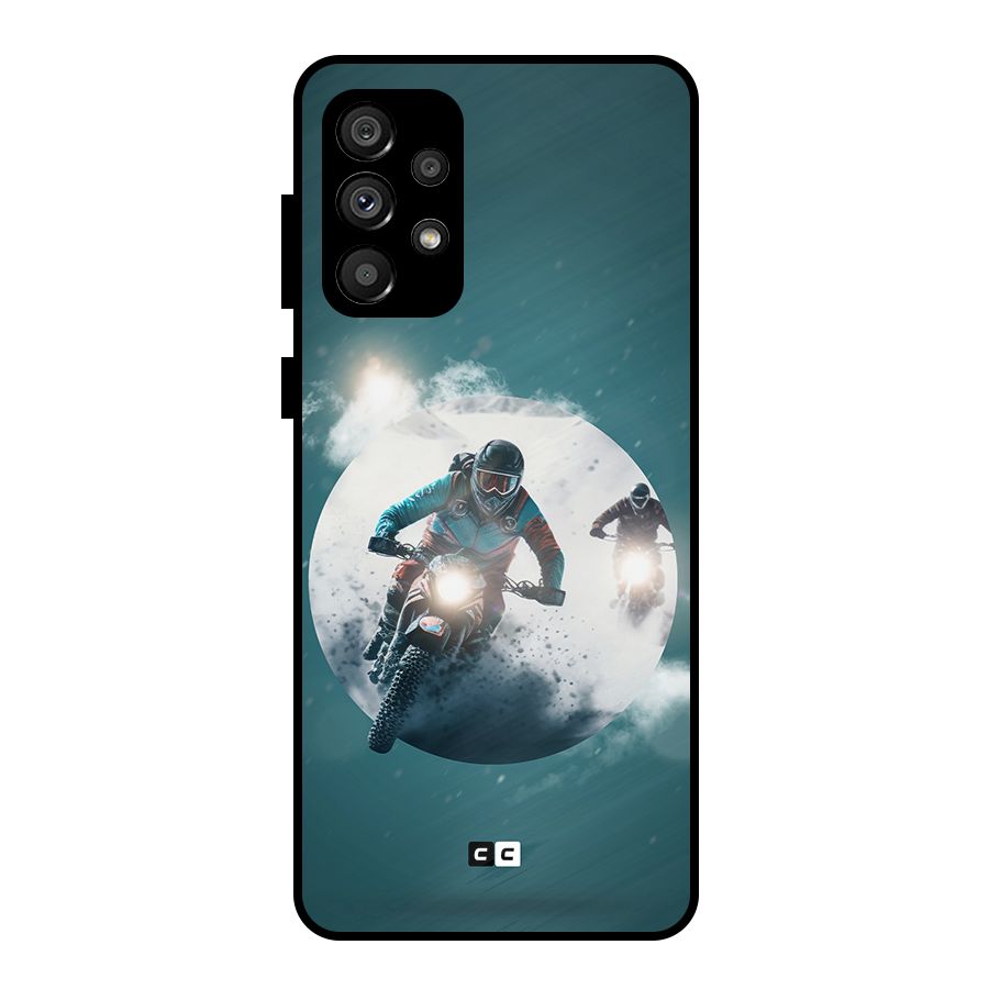 Sky Biker Metal Back Case for Galaxy A73 5G