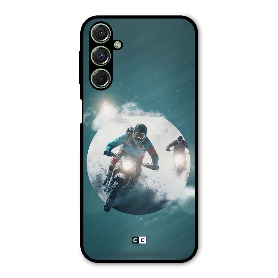 Sky Biker Metal Back Case for Galaxy F34