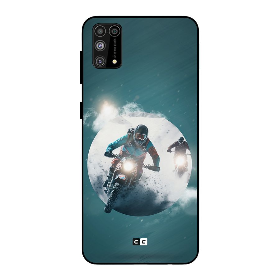Sky Biker Metal Back Case for Galaxy F41