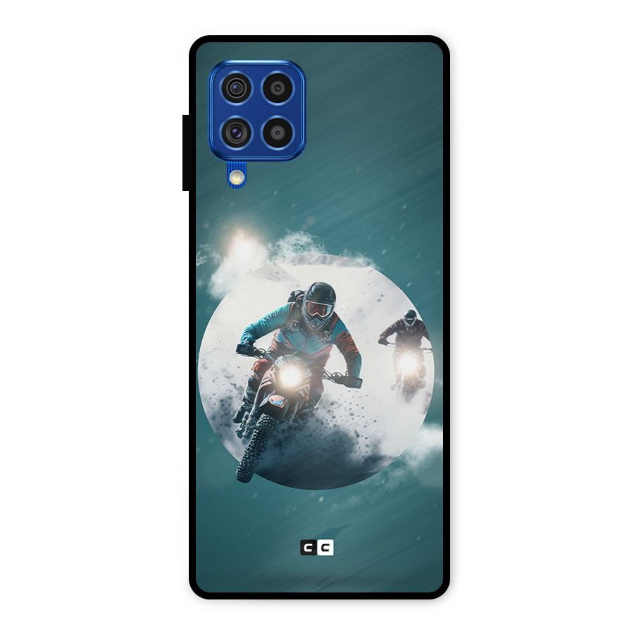 Sky Biker Metal Back Case for Galaxy F62