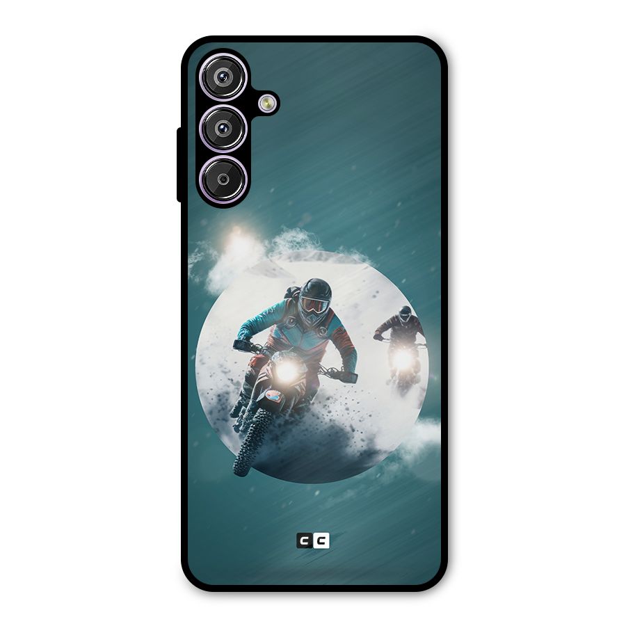 Sky Biker Metal Back Case for Galaxy M15