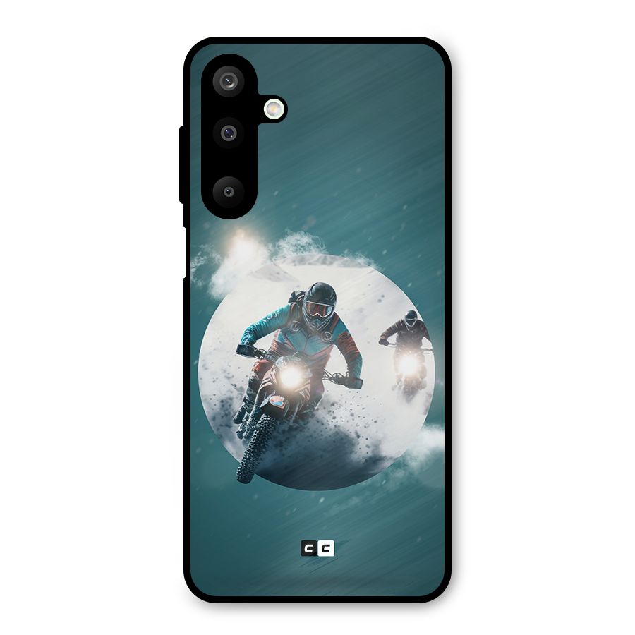 Sky Biker Metal Back Case for Galaxy M16