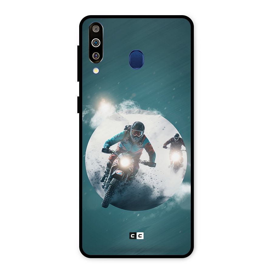 Sky Biker Metal Back Case for Galaxy M30