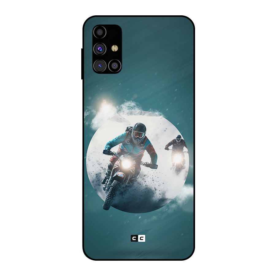 Sky Biker Metal Back Case for Galaxy M31s