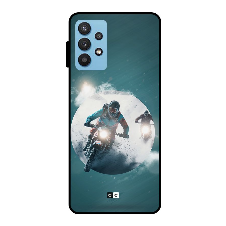 Sky Biker Metal Back Case for Galaxy M32 5G