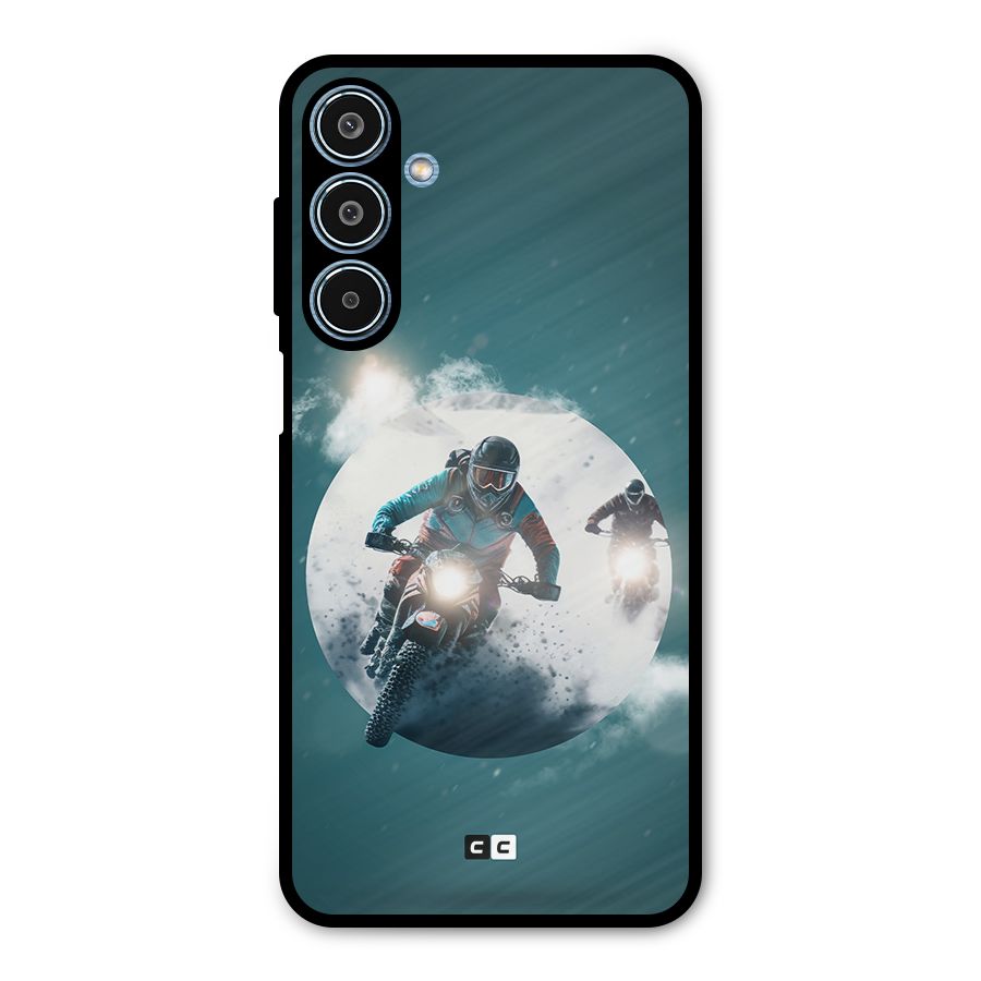 Sky Biker Metal Back Case for Galaxy M35