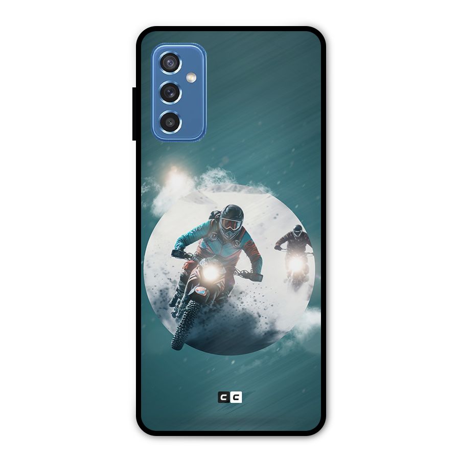 Sky Biker Metal Back Case for Galaxy M52 5G