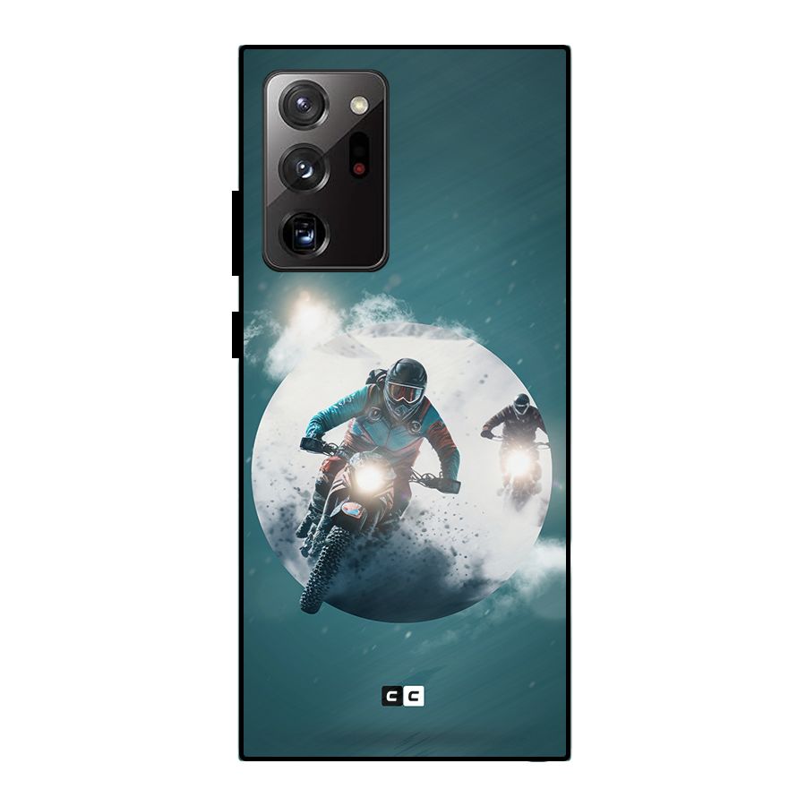 Sky Biker Metal Back Case for Galaxy Note 20 Ultra