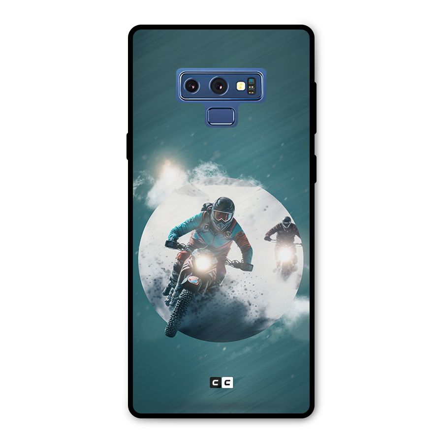 Sky Biker Metal Back Case for Galaxy Note 9