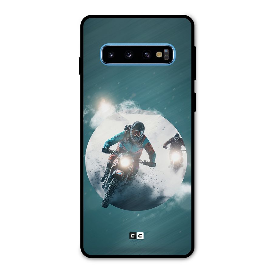 Sky Biker Metal Back Case for Galaxy S10