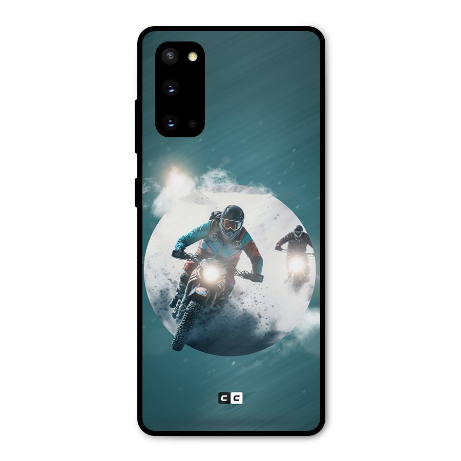 Sky Biker Metal Back Case for Galaxy S20
