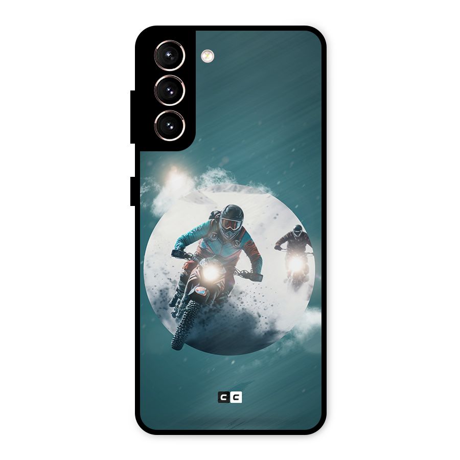 Sky Biker Metal Back Case for Galaxy S21 5G