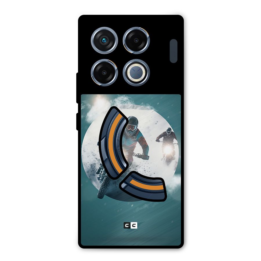 Sky Biker Metal Back Case for Infinix GT 20 Pro