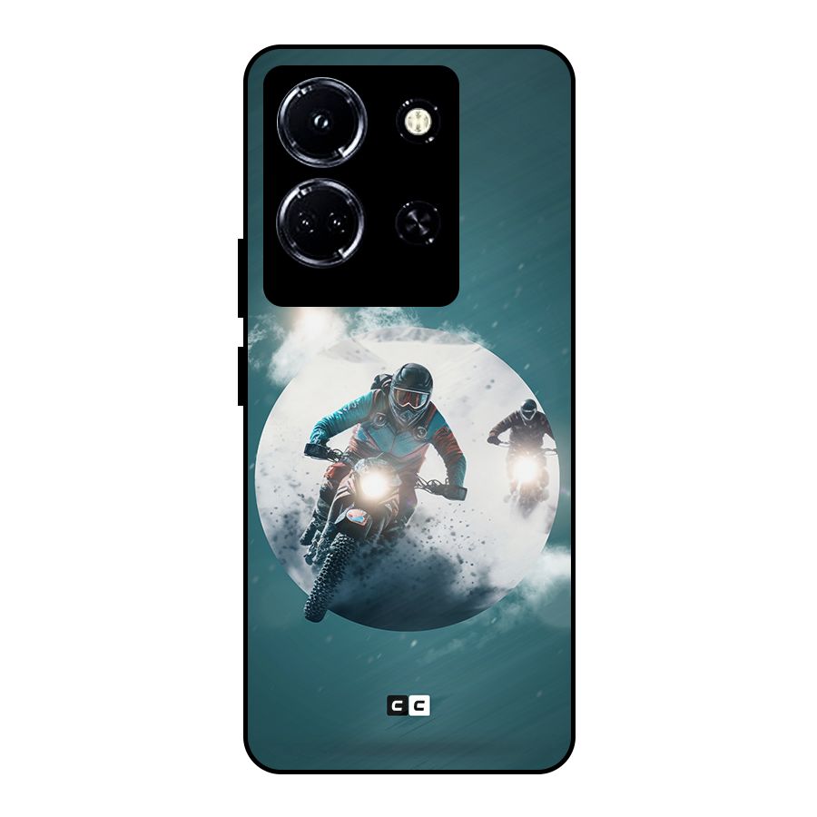 Sky Biker Metal Back Case for Infinix Note 30 5G