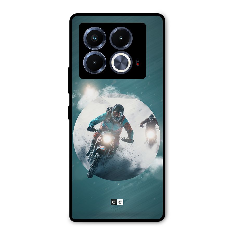 Sky Biker Metal Back Case for Infinix Note 40 5G