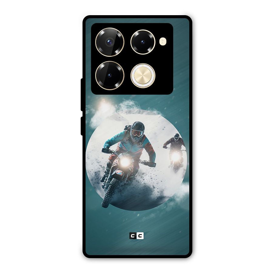 Sky Biker Metal Back Case for Infinix Note 40 Pro Plus