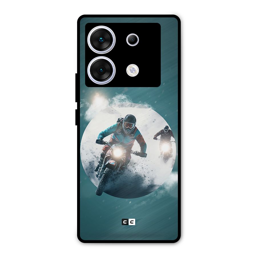 Sky Biker Metal Back Case for Infinix Zero 30 5G