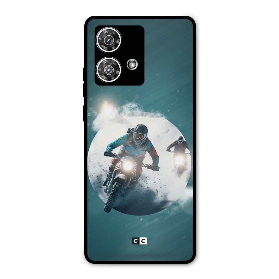 Sky Biker Metal Back Case for Motorola Edge 40 Neo