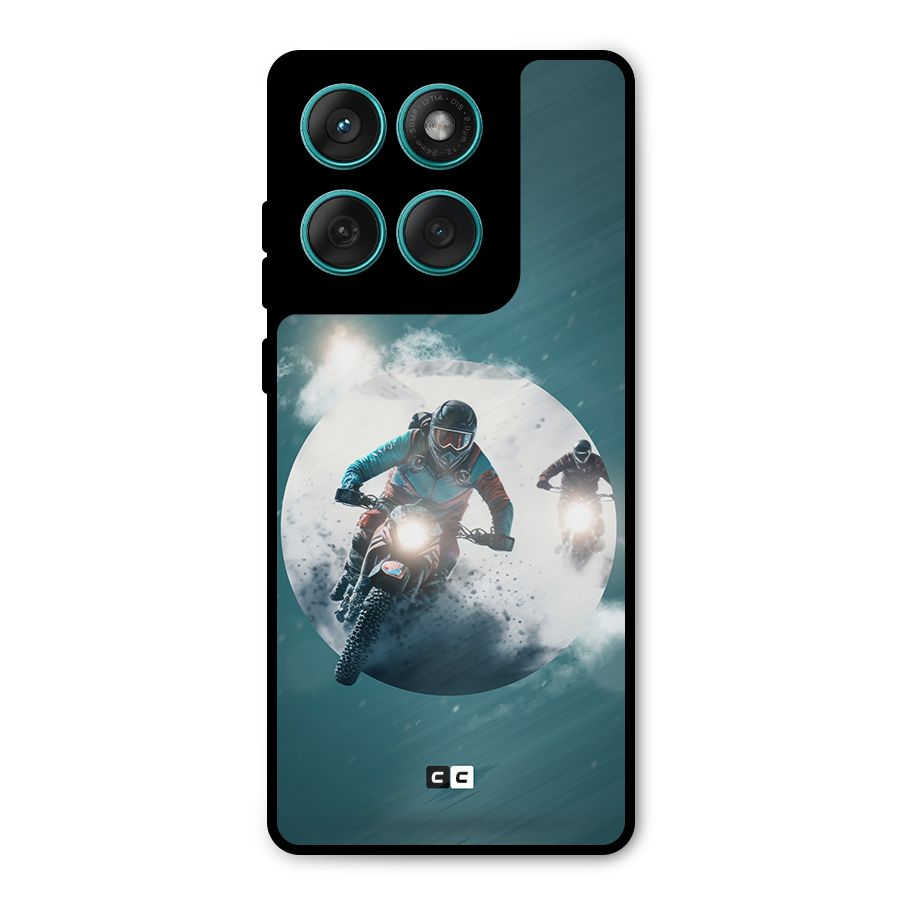 Sky Biker Metal Back Case for Motorola Edge 60 Fusion