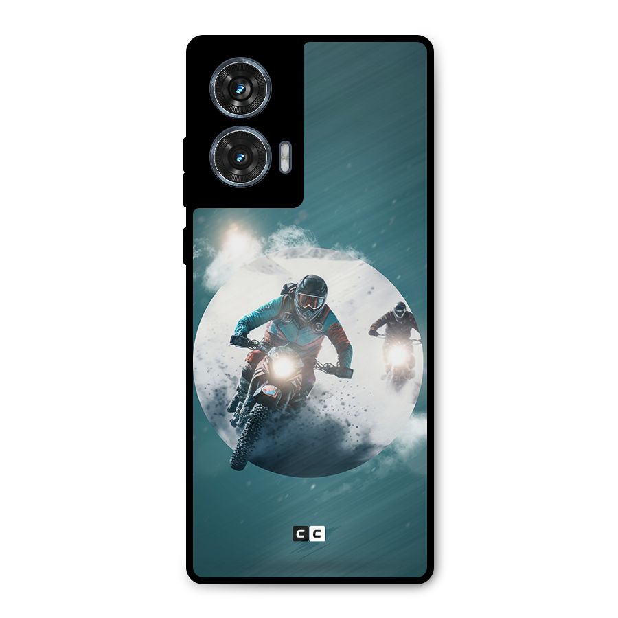 Sky Biker Metal Back Case for Motorola G96