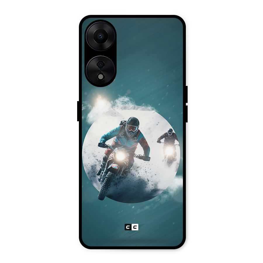 Sky Biker Metal Back Case for Oppo A78 5G