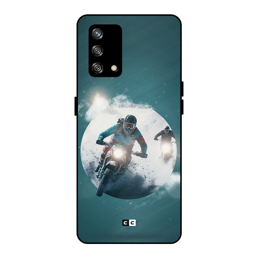 Sky Biker Metal Back Case for Oppo F19
