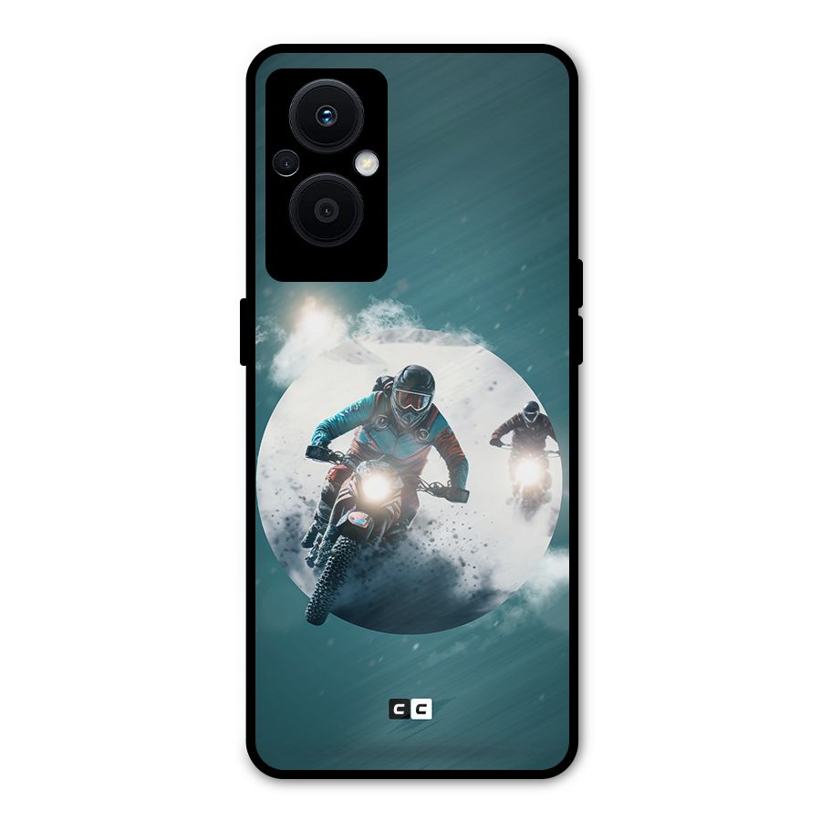 Sky Biker Metal Back Case for Oppo F21 Pro 5G