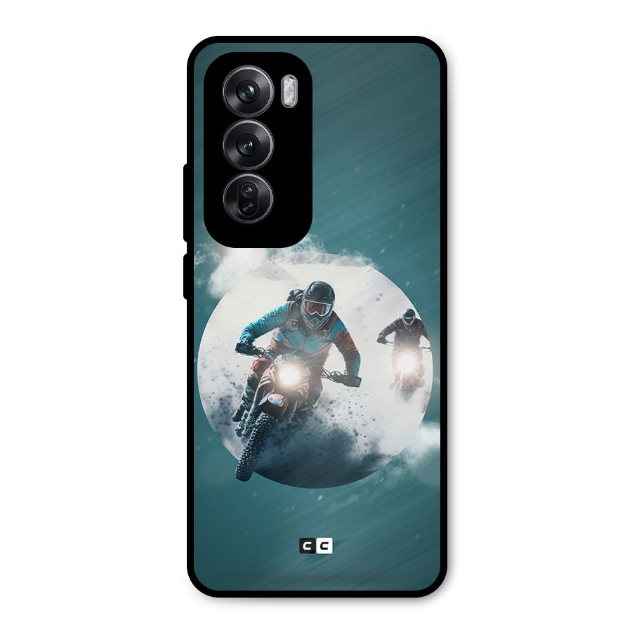 Sky Biker Metal Back Case for Oppo Reno12 Pro