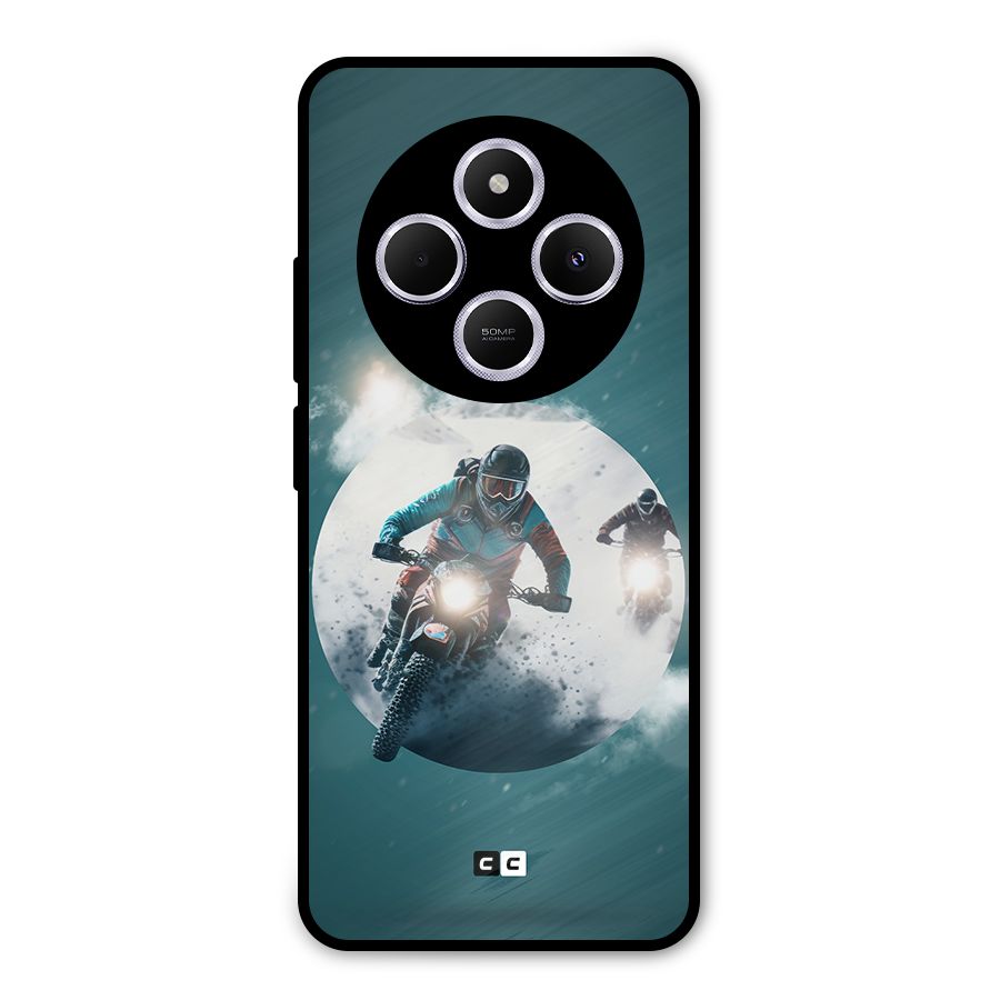 Sky Biker Metal Back Case for Poco C75 5G