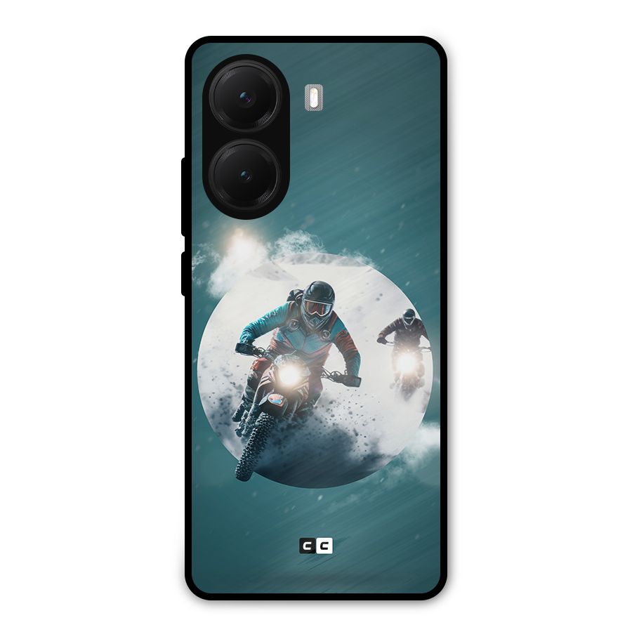 Sky Biker Metal Back Case for Poco X7 Pro