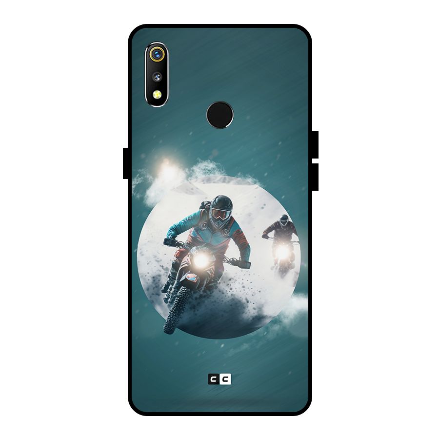 Sky Biker Metal Back Case for Realme 3i