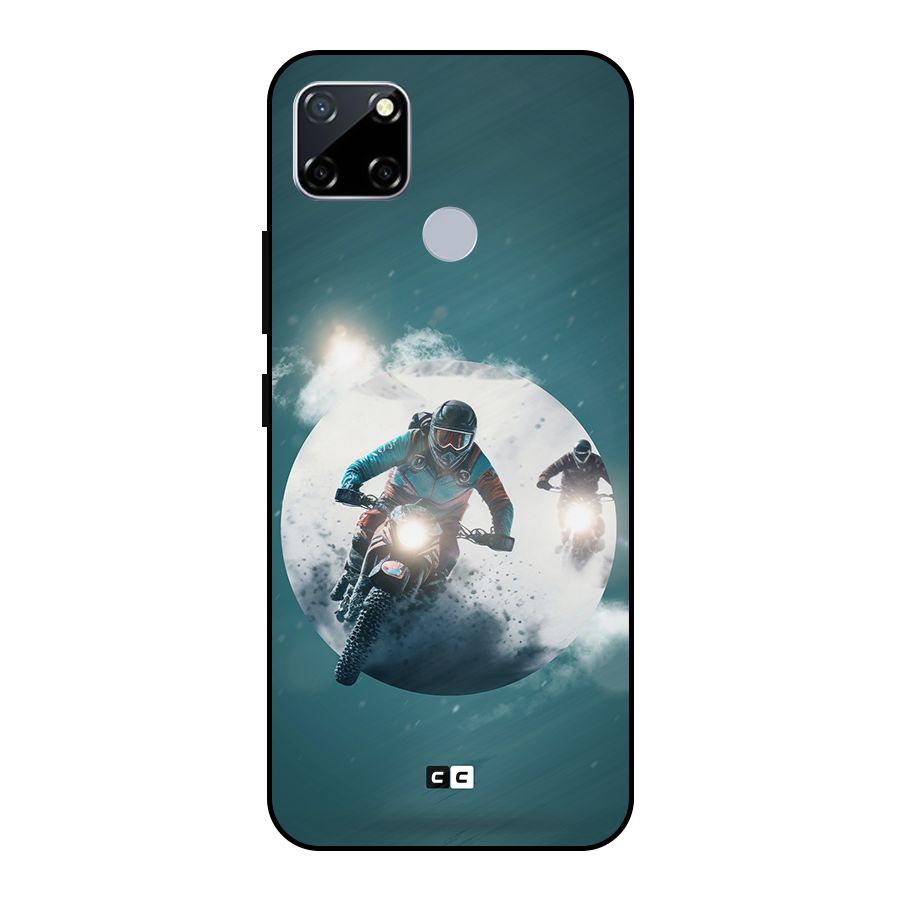 Sky Biker Metal Back Case for Realme Narzo 20