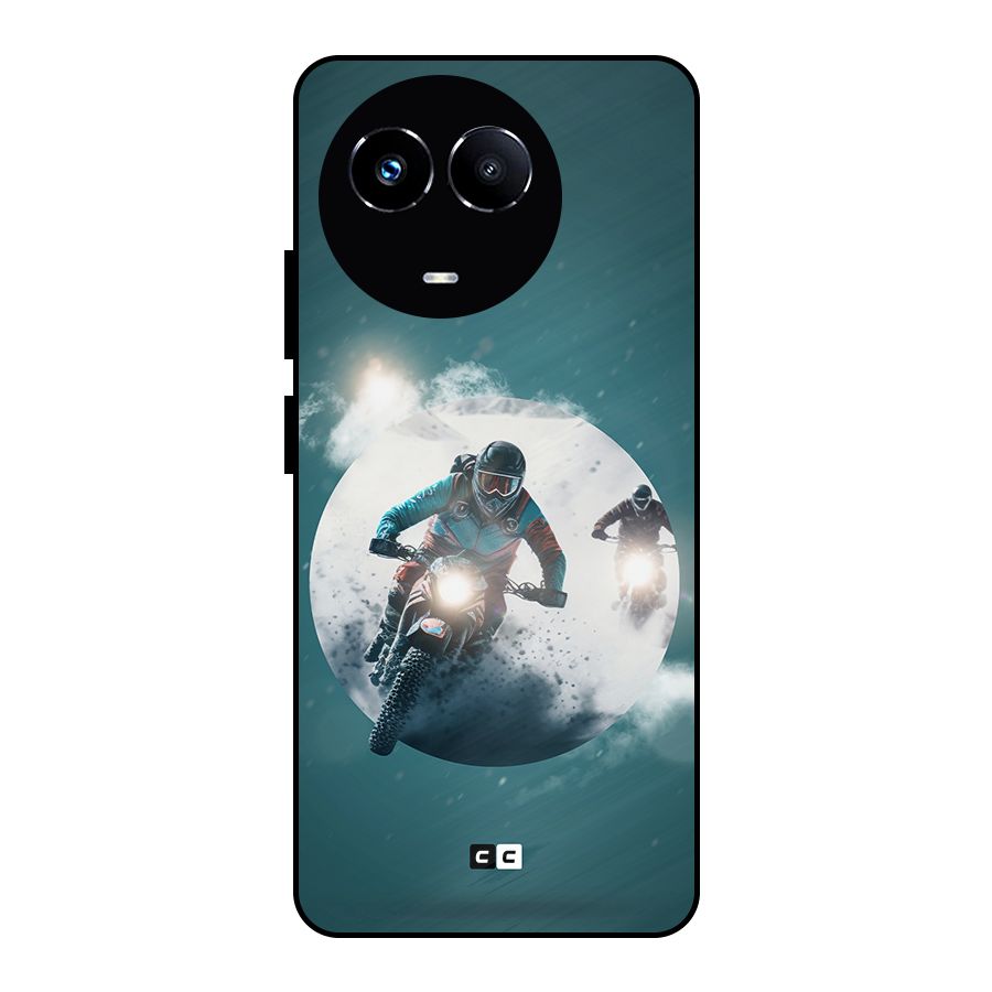 Sky Biker Metal Back Case for Realme Narzo 60X