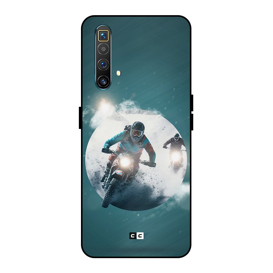Sky Biker Metal Back Case for Realme X3 SuperZoom