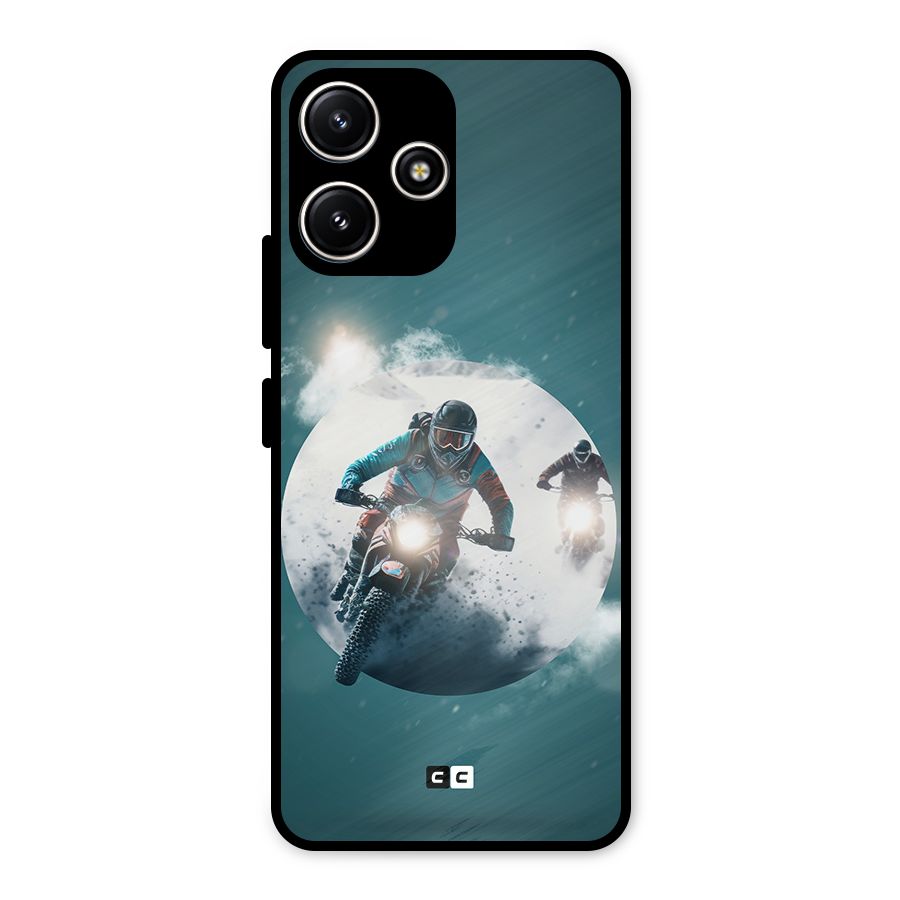 Sky Biker Metal Back Case for Redmi 12 5G