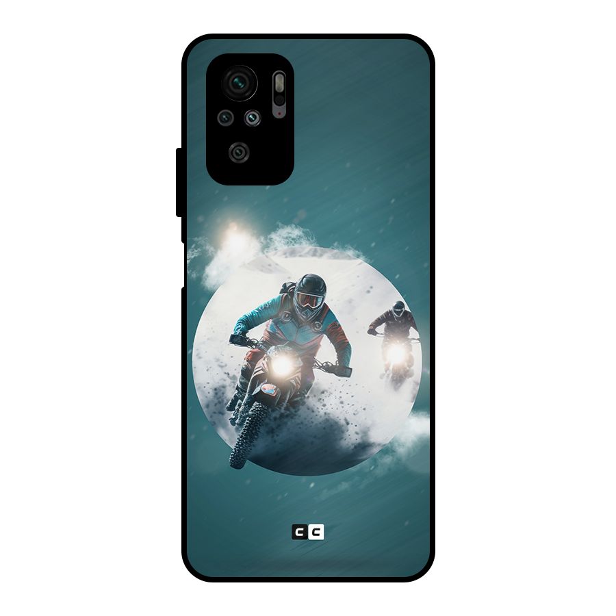 Sky Biker Metal Back Case for Redmi Note 10S