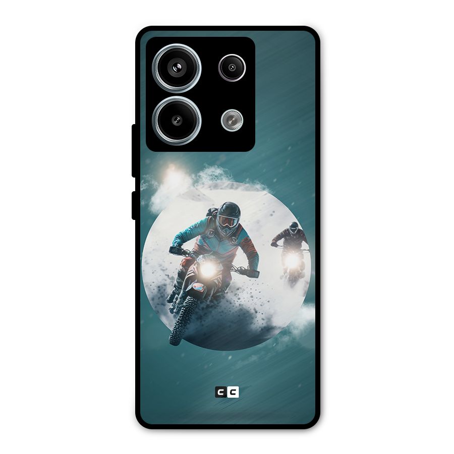 Sky Biker Metal Back Case for Redmi Note 13 Pro 5G