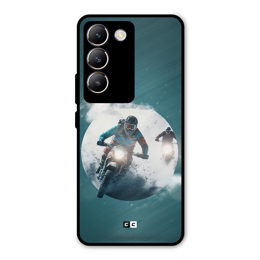 Sky Biker Metal Back Case for Vivo T3 5G