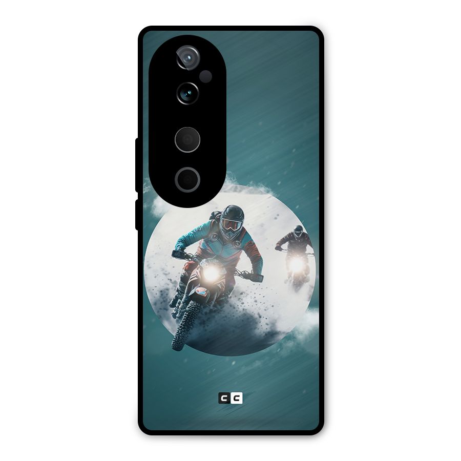 Sky Biker Metal Back Case for Vivo T3 Ultra