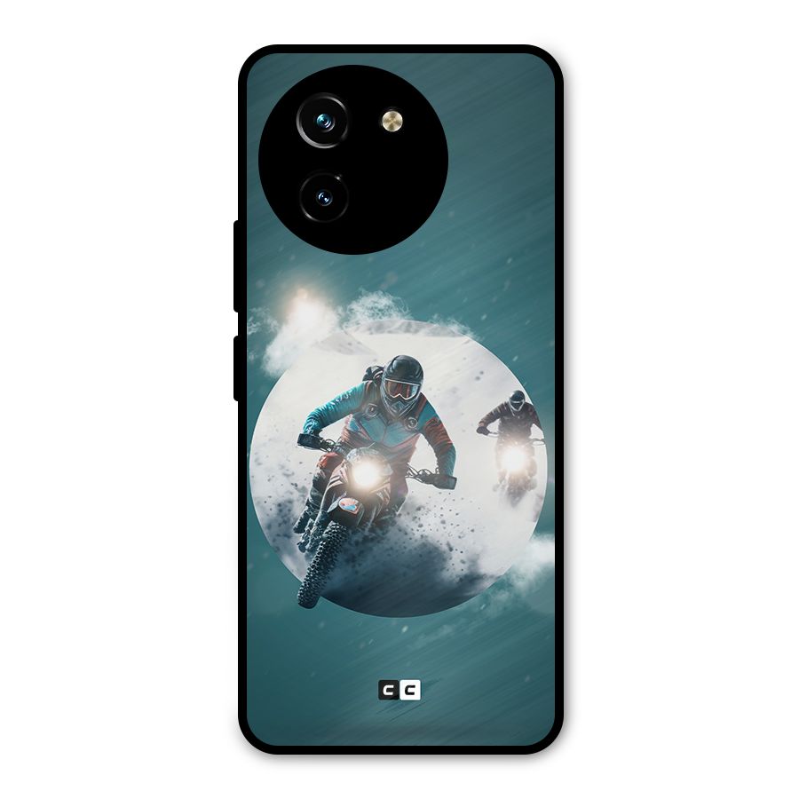 Sky Biker Metal Back Case for Vivo T3x