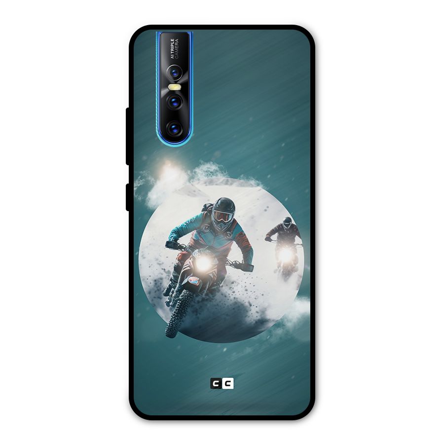 Sky Biker Metal Back Case for Vivo V15 Pro