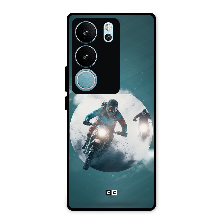 Sky Biker Metal Back Case for Vivo V29 Pro