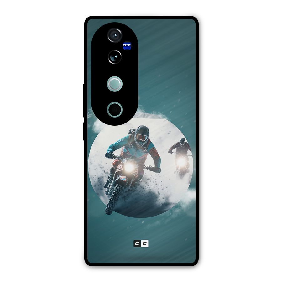 Sky Biker Metal Back Case for Vivo V40