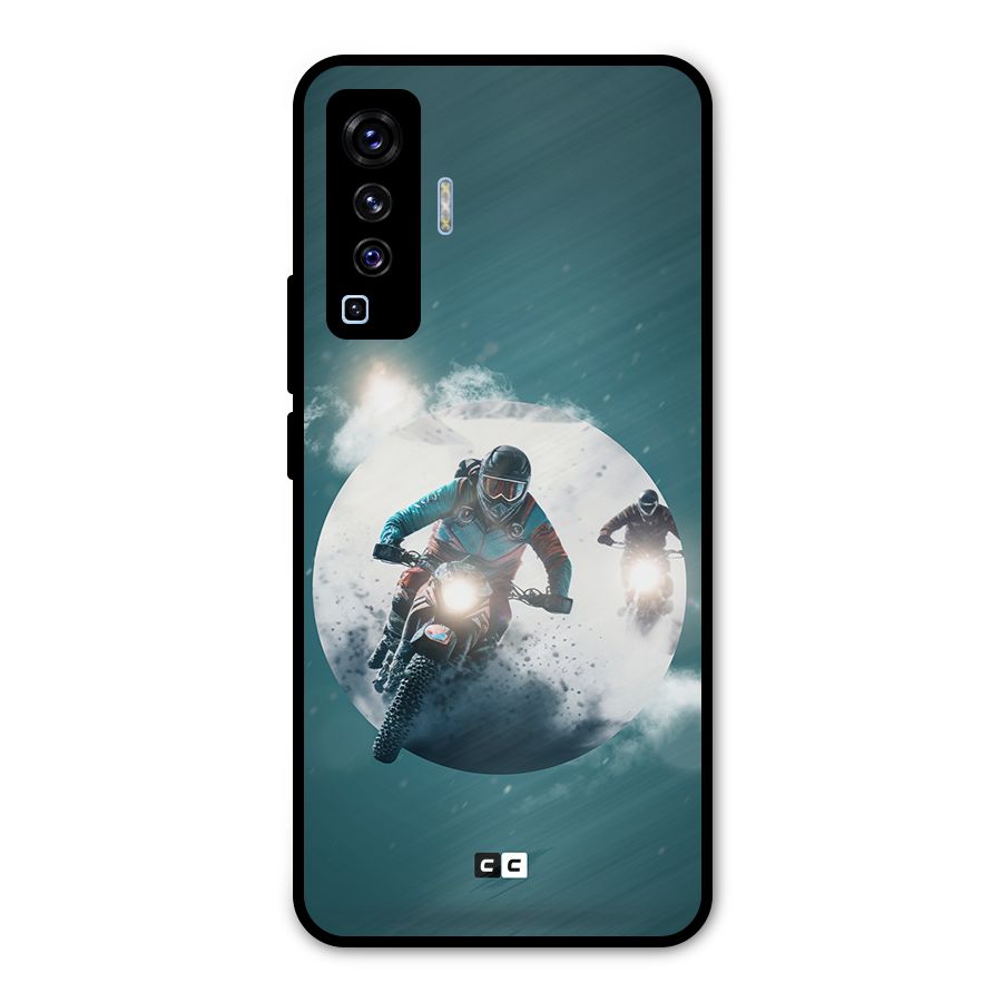 Sky Biker Metal Back Case for Vivo X50
